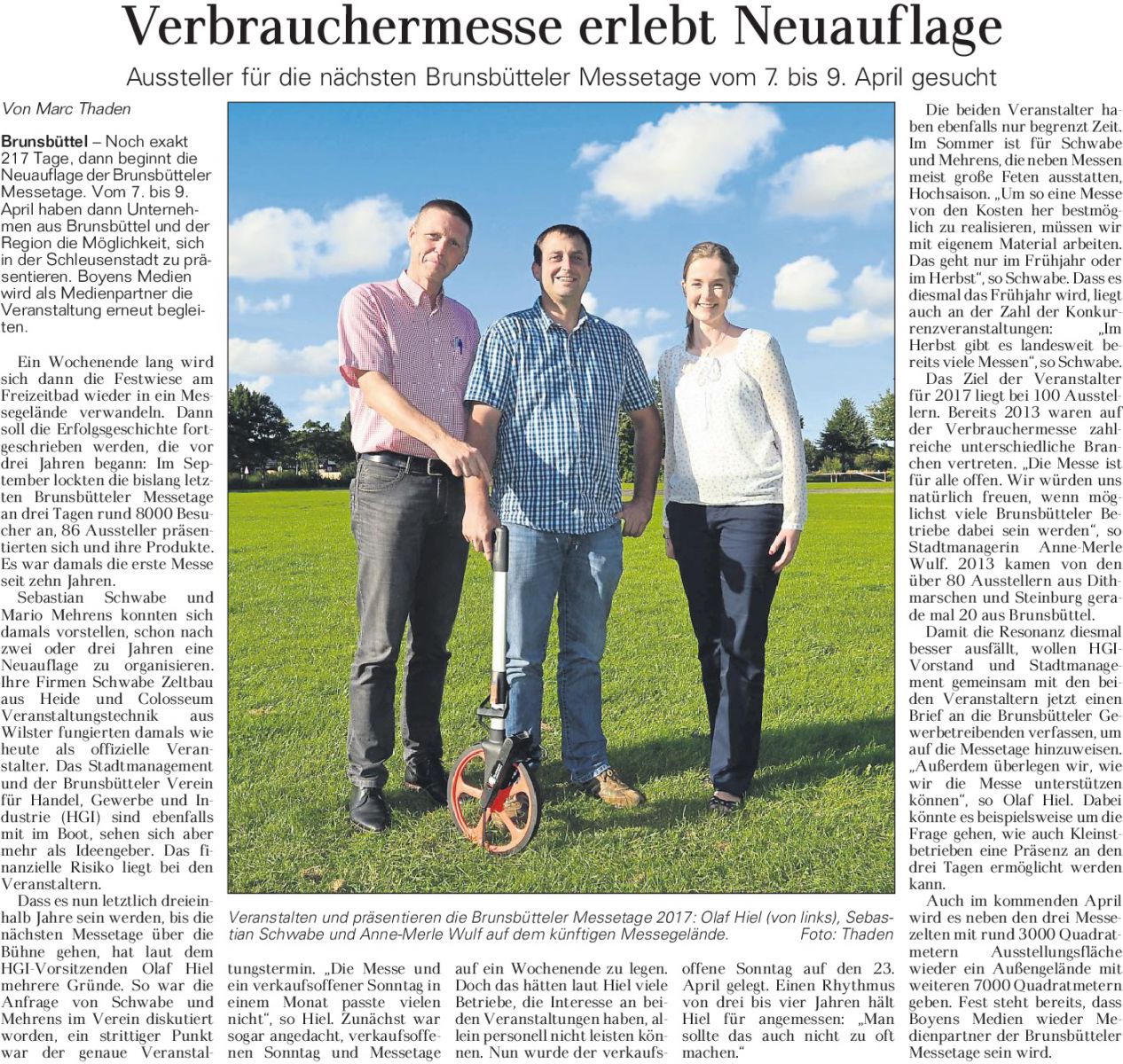 Verbrauchermesse erlebt Neuauflage